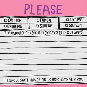 Knock Knock Sticky Notes Hand Lettered Please
