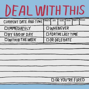 Knock Knock Sticky Notes Hand Lettered Deal With This