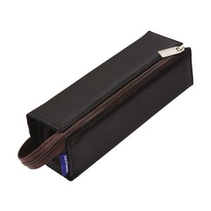 Kokuyo Single Zip 2 in 1 Pencil Case Tray Black