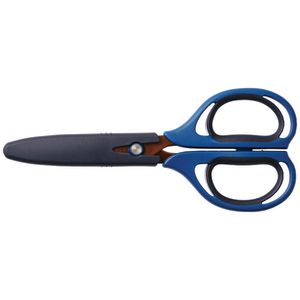 Kokuyo Titanium Ergo Grip Scissors Dark Blue 7"