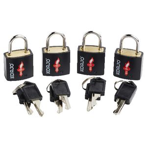 Korjo TSA Keyed Luggage Lock 4 Pack