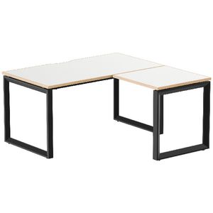 Stilford Professional Workstation 1500mm Black/White/Oak