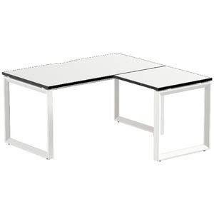 Stilford Professional Workstation 1500mm White/White/Black