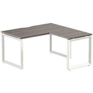Stilford Professional Workstation 1500mm White/Walnut
