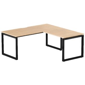 Stilford Professional Workstation 1800mm Black/Oak