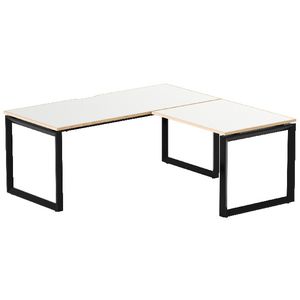 Stilford Professional Workstation 1800mm Black/White/Oak