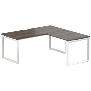 Stilford Professional Workstation 1800mm White/Walnut