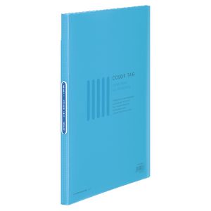 Kokuyo Color Tag A4 Display Book 20 Pocket Fixed Light Blue