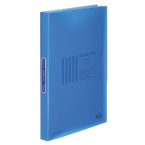 Kokuyo Color Tag A4 Display Book 40 Pocket Fixed Blue