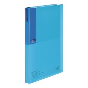 Kokuyo Bi-Color A4 Display Book 40 Pocket Fixed Light Blue