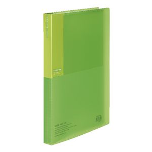 Kokuyo Bi-Color A4 Display Book 40 Pocket Fixed Light Green