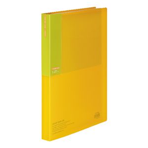 Kokuyo Bi-Color A4 Display Book 40 Pocket Fixed Yellow