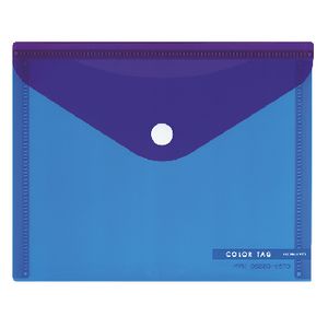 Kokuyo A6 Bi-Color Document Wallet Blue/Purple