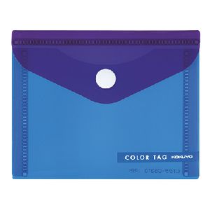 Kokuyo Bi-Color Document Wallet Small Blue/Purple