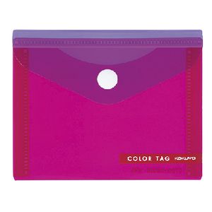 Kokuyo Bi-Color Document Wallet Small Pink/Dark Pink