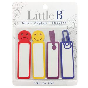 Little B Decorative Tabs Faces 4 pack