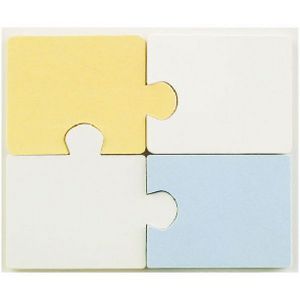 Little B Decorative Tabs Puzzle Pieces 4 Pack