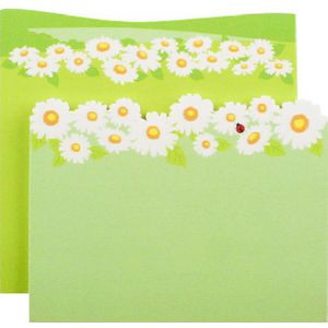 Little B Decorative Note Pad Daisies 2 Pack