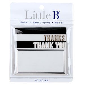 Little B Decorative Notes Thanks 2 Pack