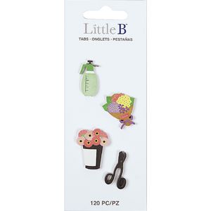 Little B Decorative Tabs Flower Shop 4 Pack