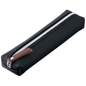 Raymay Fujii Light Single Zip Tube Pencil Case Small Black