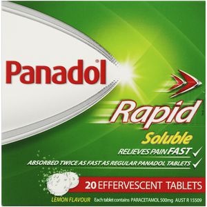 Panadol Rapid Tablets Soluble 20 Pack