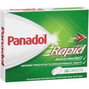 Panadol Rapid Caplets 20 Pack