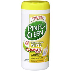 Pine O Cleen Disinfecting Wipes Lemon Lime 40 Pack