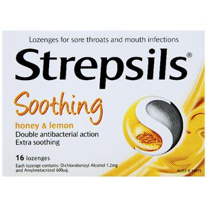 Strepsils Honey and Lemon Lozenges 16 Pack