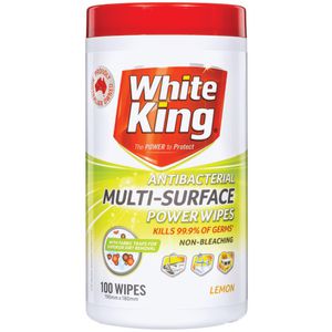 White King Bathroom Wipes 100 pack