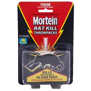 Mortein Rat Kill Throwpacks 4 Pack