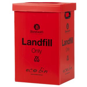 Eco Landfill Waste Bin 60L Red