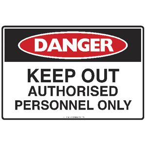 Mills Display Danger Keep Out Sign 225 x 300mm