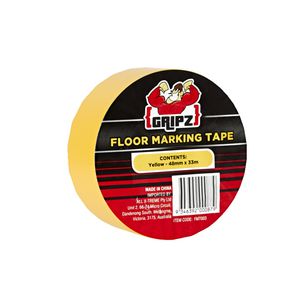 Gripz Floor Marking Tape 48mm x 33m Yellow