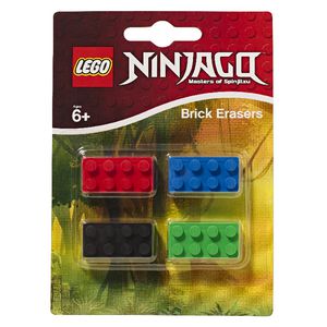 LEGO Ninjago Brick Erasers Assorted Colours 4 Pack