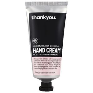 Thankyou Hand Cream Geranium and Rosewood 70mL