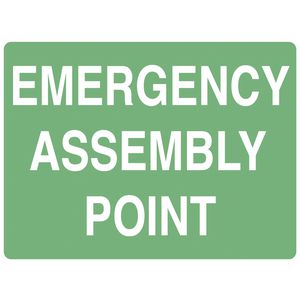 Mills Display Emergency Assembly Point Sign 225 x 300mm