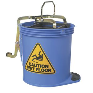 Oates Wringer Mop Bucket Blue
