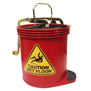 Oates Wringer Mop Bucket Red