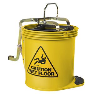 Oates Wringer Mop Bucket Yellow