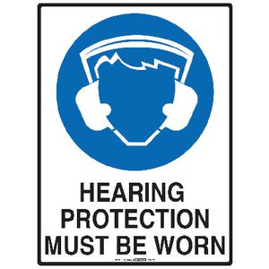 Mills Display Hearing Protection Sign 225 x 300mm