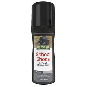 Oakwood Instant Liquid Shoe Polish Black 75mL