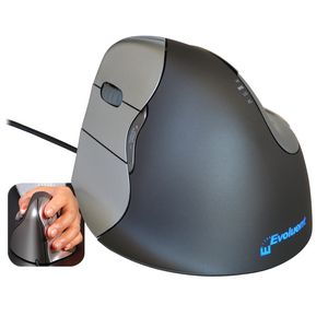 Evoluent Vertical Mouse 4 Left Black and Grey