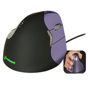 Evoluent Vertical Mouse 4 Right Black and Purple