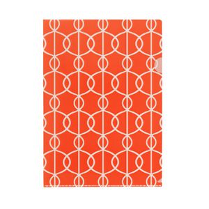 Letter File A4 Single Printed Bright Orange