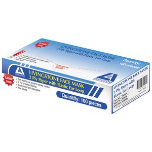 Livingstone Face Mask with Ear Loop 100 Pack