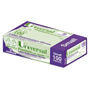 Universal Low Powder Latex Glove Small 100 Pack