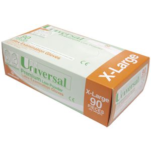 Universal Low Powder Latex Glove Extra Large 90 Pack