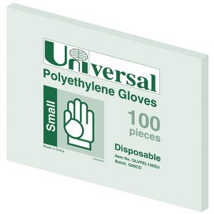 Universal Polyethylene Gloves Small 100 Pack