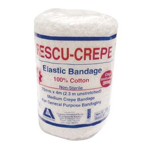 Livingstone Crepe Bandage Medium Weight 75mm x 4m